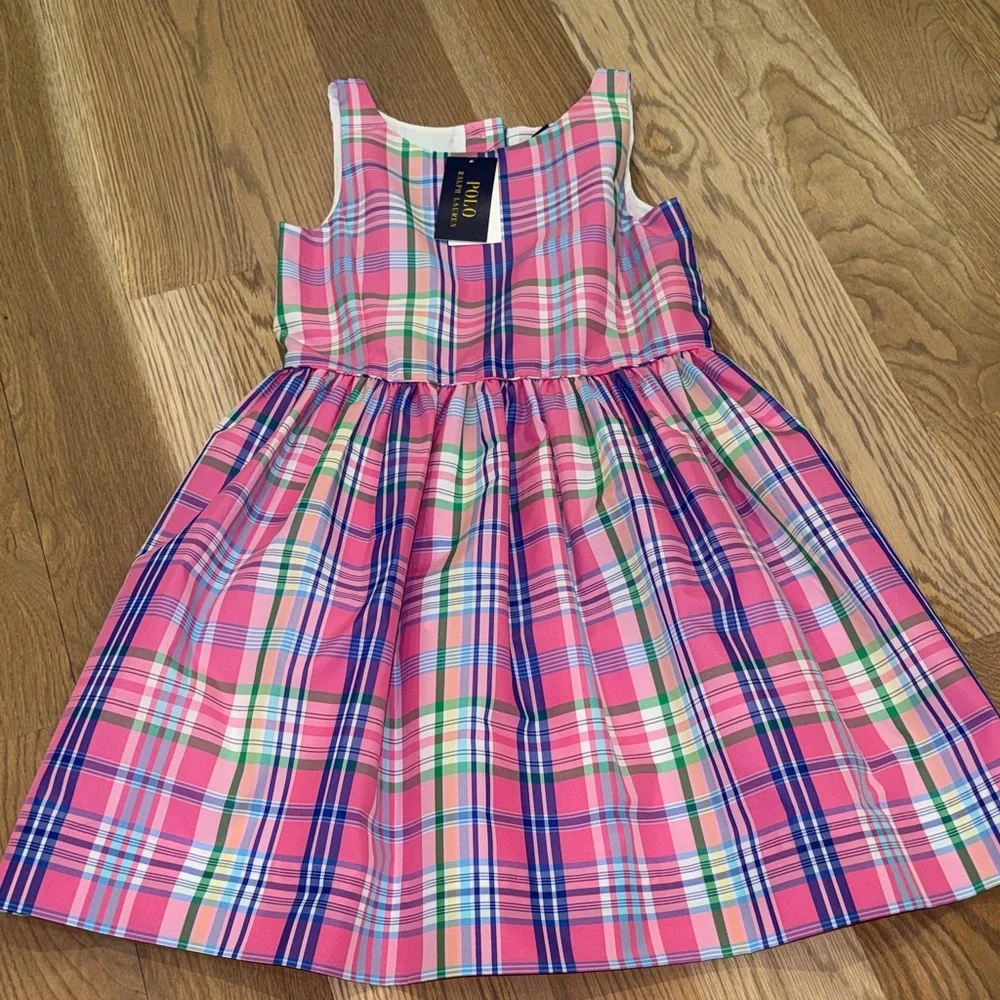 Ralph Lauren Plaid Fit N Flare Dress NWT